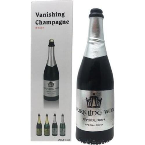 New Vanishing Champagne Bottle (Black or Green) Gimmick Can Pour Liquid Stage Magic Tricks Magician Illusion Props Fun Mentalism