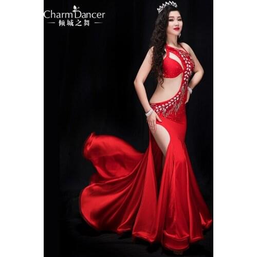 Newest high grade Professional Performance Dancewear Dress Outfit Women Brand Bellydance Costumes dress YC046