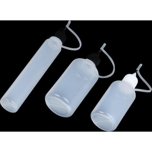 New 5Pcs 30ML/50ML Glue Applicator Needle Squeeze Bottle for Paper Quilling DIY Scrapbooking Paper Craft Tool