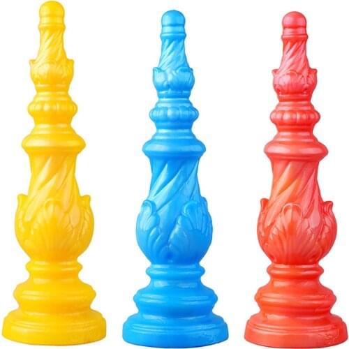 New Arrival Anal Plug Dildo Sex Toys For Women.Men Vaginal /Colon Masturabtors Long Butt Plug Pull Bead Faloimetor For Women