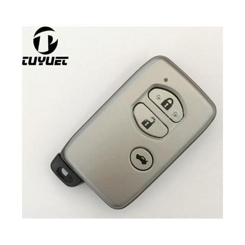 New Smart Remote Key Shell Case Fob 3 Buttons for Toyota Camry Crown Highlander Venza Free Shipping