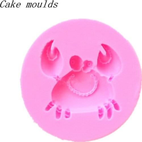 Wholesale Silicone mold RS006 Mini crab shape Clay mold Fondant cake mold Free shipping