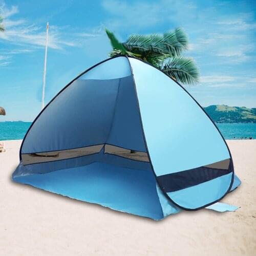 Automatic Beach Tent Camping Shelters UV Protection Pop Up Sun Shade Awning Tourist Camping Tents Shelter Beach Outdoor XA211A