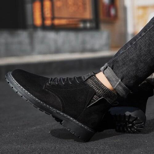 Sneakers on canvas spring Mens western boty sneaker slip mens vintage shoes black zapatos para casual sapato coturno for hombre