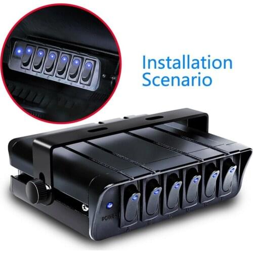 12-24V Switch Box Rocker Emergency Strobe Light for Car Lights Marine