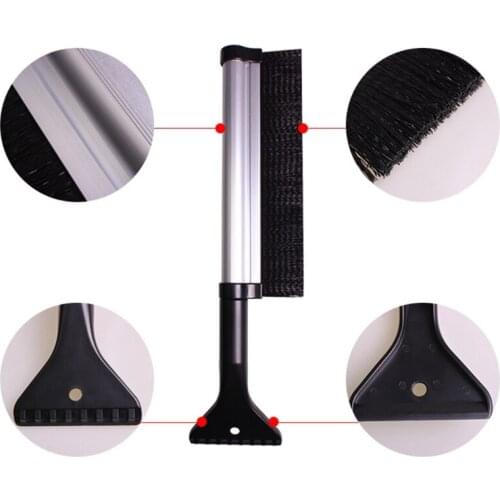Windshield Ice Breaker Plastic Scraper Quick Clean Glass Brush Snow Remover Car Window Snow Ice Scrubber