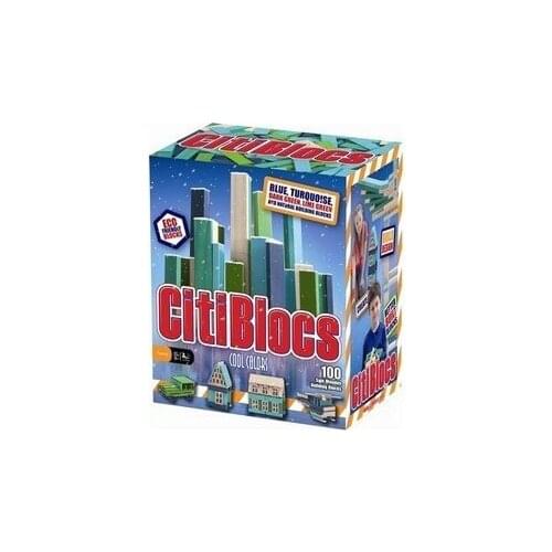 Cool Colors Precision wood toy Wooden Building Blocks Toy Set (100 Pieces)