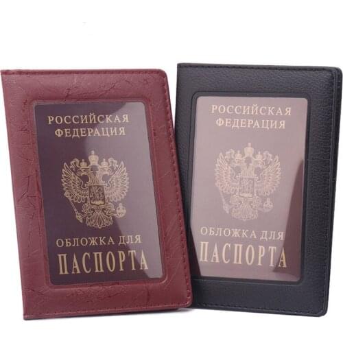 Travel Passport Holder Case with Clear window Worldwide Passport Cover Business& Credit Card Holders drop shipping