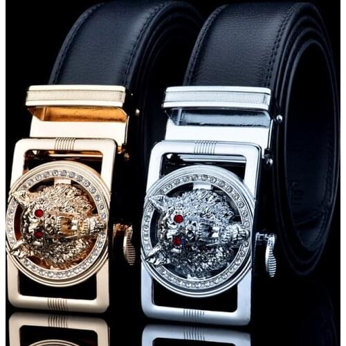 Designers top business waist belt Luxury brand belt men fashion alloy automatic buckle Genuine Leather Belts for Men