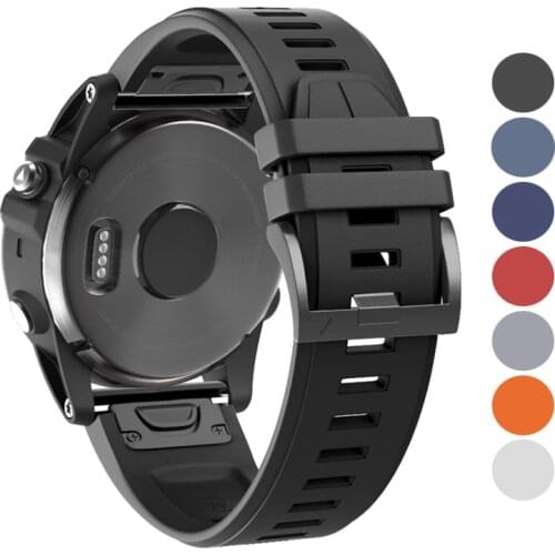 Ktab Fenix 5X Plus Bands Sport Silicone Replacement Watch Strap for Fenix 5X Plus Band 26mm Easy Fit Silicone
