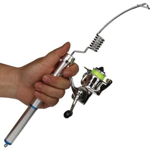 Ice fishing rod boat or raft Winter fishing rod with Spinning fishing reel fishing tackle set