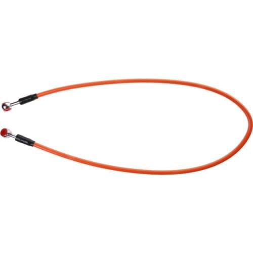 Universal 90cm Braided Brake Oil Hose Line For Motorcycle Motorbike Orange
