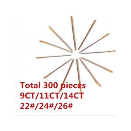 Total 300 pieces Embroidery Needle 9CT 11CT 14CT Best choice Discount Shop Cross Stitch Needle Free Shipping