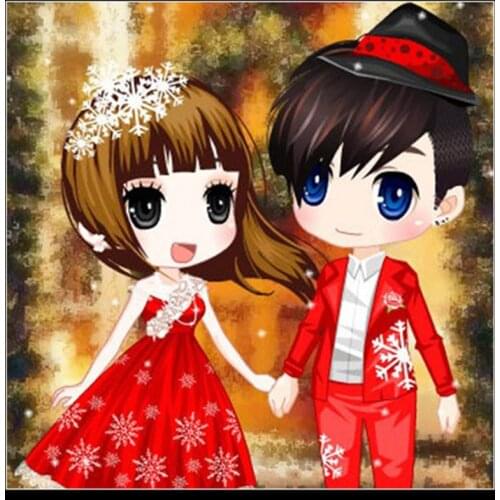 Cross Stitch New Thread Embroidery Living Room Wedding 2021 Wedding Couples Series Love Embroidery Handmade Bedroom