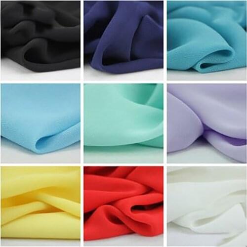 High quality chiffon polyester breathable fabric for dress table cloth sewing DIY tissue quilting felt patchwork