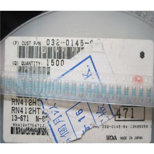 100% New and originalMELF full range 0207 470R 1W 1% Cylindrical resistor