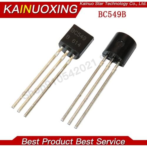 100PCS BC549B TO-92 BC549 TO92 549B 0.1A 30V Transistor New Original