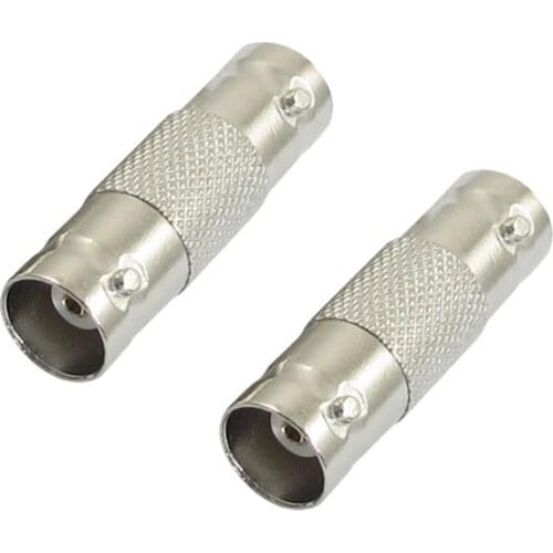 2pcs BNC Female to Female Inline Coupler Coax BNC Connector Extender for CCTV Camera Security Video Surveillance System