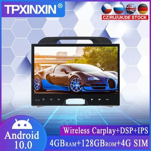 4+128G Android 10.0 DSP For Kia Sportage 2010+ GPS Navigation Multimedia Radio Tape Recorder Auto Stereo Head Unit Tape Recorder