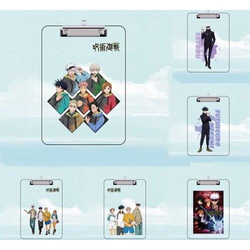 Jujutsu Kaisen Acrylic Board Clip Drawing Pad Writing Pad Yuji Itadori Fushiguro Megumi Peripheral Stationery Cosplay Props