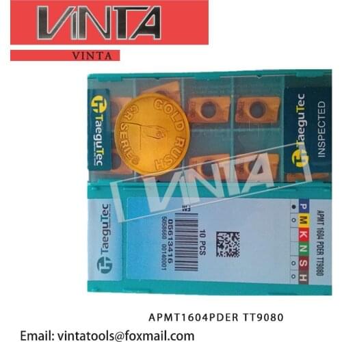 Free shipping high quality 10pcs/lots APMT1135PDER / APMT1604PDER TT9080 cnc carbide milling inserts cnc tools milling cutter