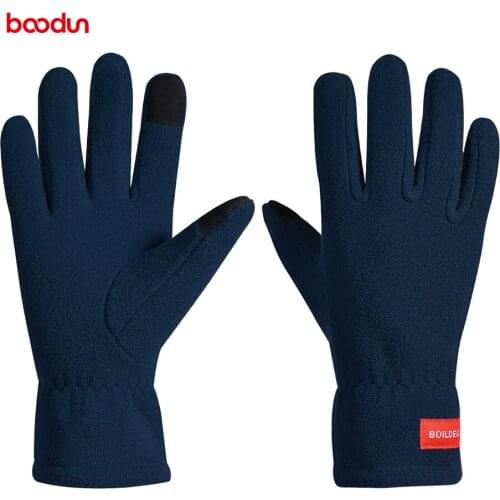 Boodun Men Women Touch Screen Winter Thermal Warm Cycling Bicycle Bike Outdoor Hiking Motorcycle Gloves Sports Full Finger