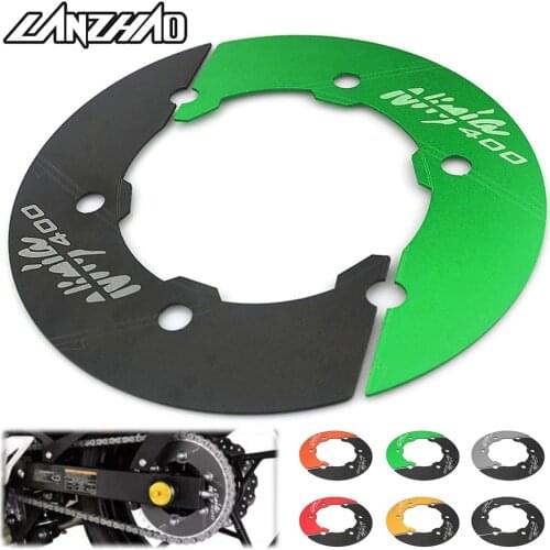 CNC Aluminum Motorcycle Rear Wheel Sprocket Chain Rotation Gear Cover Guard for Kawasaki Ninja 400 2017 2018 2019