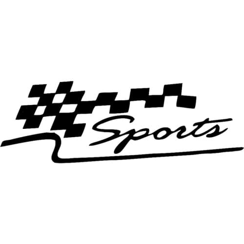 CS-1889# Vinyl Decal Sports Car Sticker Waterproof Car Decor for Auto Truck on Bumper Rear Window