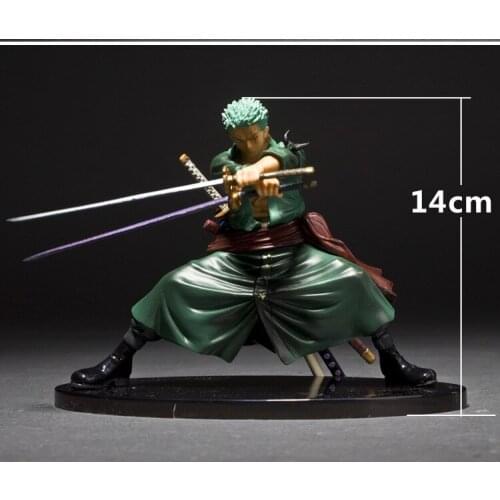 14cm DXF Decisive Battle One Piece Roronoa Zoro PVC Action Figure Collection Model Toy Brinquedos