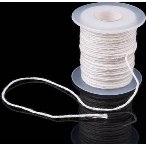 61M White Candle Wick Cotton Candle Woven Wick For Candle DIY And Candle Making