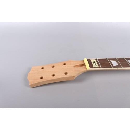 Mahogany Electric guitar Neck 22fret 24.75inch 628mm Rosewood Fretboard trapezoid inlay Unfinished Guitar parts