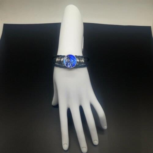 2019 New Fashion Charm White Tiger Tiger Rope Leather Braided Bracelet