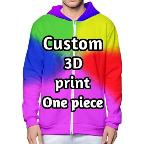 LCFA brand 3D Print Diy Custom Design Logo Men Zipper Hoodies Women Coat Hip Hop Tops Suppliers Drop Shipper Mens Zip Hooded