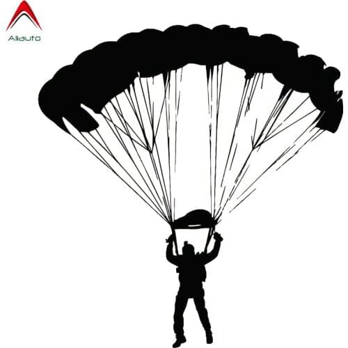 Aliauto Fashion Car Sticker Stimulation Skydiving Extreme Sports Reflective Auto Accessories Waterproof Vinyl Decal,17cm*16cm