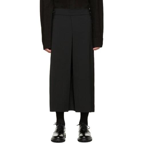 New Mens clothing GD Hair Stylist fashion Basic style Classical loose Wide Leg Pants plus size singer costumes