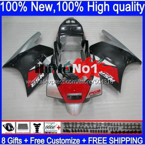 Body For HONDA NSR250R NS250 NSR 250 NSR 250R 1988 1989 131MC.26 MC16 MC18 PGM2 NSR250 R RR NSR250RR 88 89 Fairing silvery red