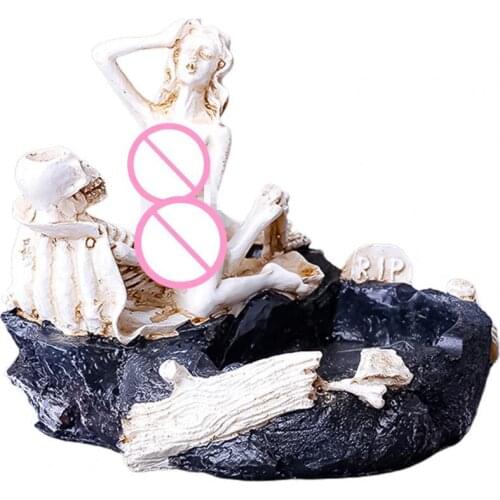 Smoking Ashtray Innovative Sexy Style Resin Groove Design Vivid Ash Tray Reusable Butt Holder for Gifts