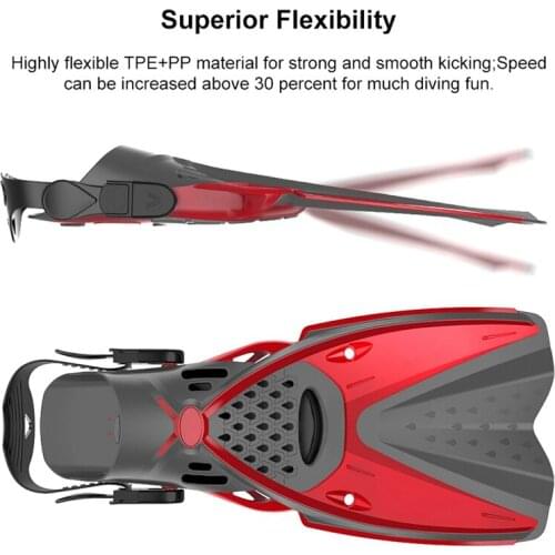Swimming Fins Children Adult Adjustable Flexible Flippers Shoes Foot Wear Snorkeling Diving Training Swimwear NEW