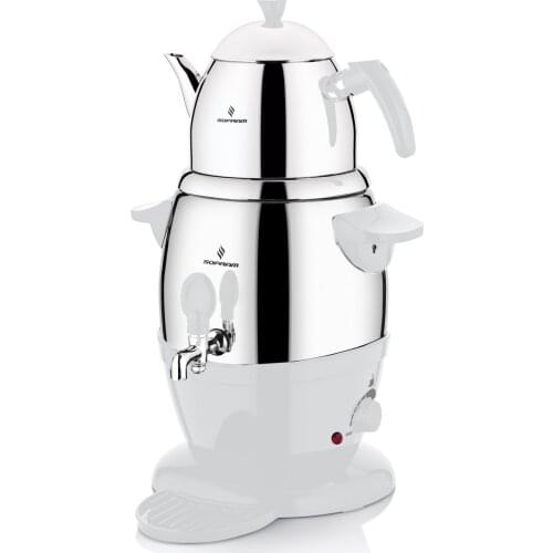 Sofram Gift Kitchen Accessory Stainless Steel 1200 Wolt Resistance White Electric Samovar Tea Machine