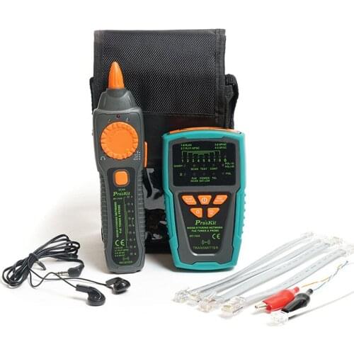 Proskit MT-7029-C Anti-Interference Audio Network POE Check Line Network Cable Tester For Wire Telephone Line Detector Tracker