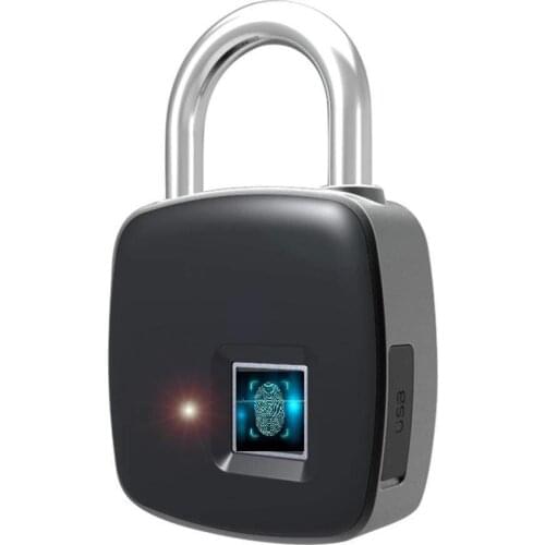 Smart Keyless Door Lock Bluetooth Wireless APP Unlock Fingerprint Lock Security Padlock Support 40 Fingerpints Luggage Case Lock