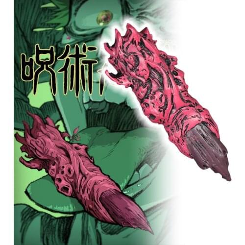 Jujutsu Kaisen Ryomen Sukuna Itadori Yuji Cosplay Cursed Finger Demon Halloween Party Realistic Horror Decoration Prop