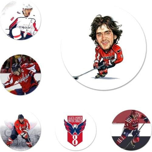 Alexander ovechkin Icons Pins Badge Decoration Brooches Metal Badges For Backpack Decoration 58mm