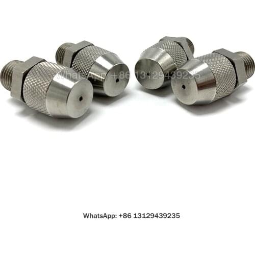 1/4" Male SS Low Pressure Atomizing Nozzle for Fog Cannon Machine, Water Spray Nozzles, Adjustable Low Pressure Atomizing Nozzle