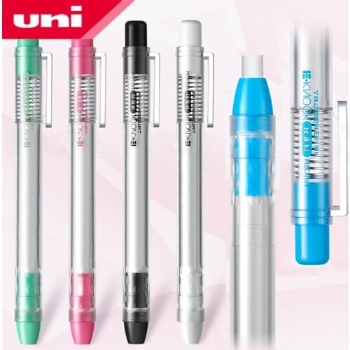 1Pcs UNI push pencil eraser EH-105P portable pen type rubber sketch student dedicated transparent pen ER-100PK replacement core