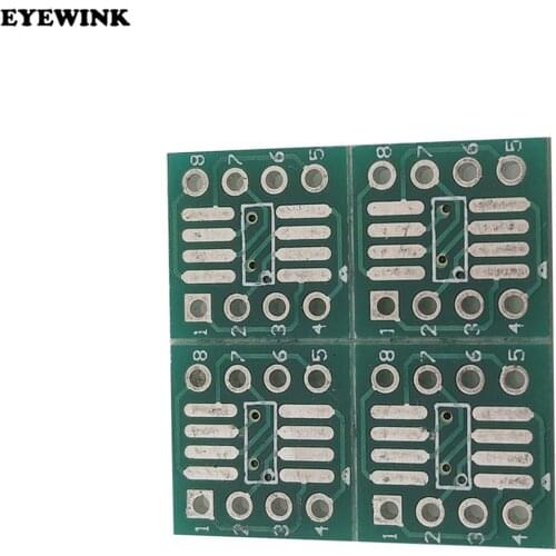 100pcs SOP8 turn DIP8 / SOIC8 to DIP8 IC adapter Socket so8/tssop8/soic8/sop8 TO dip8 without pin