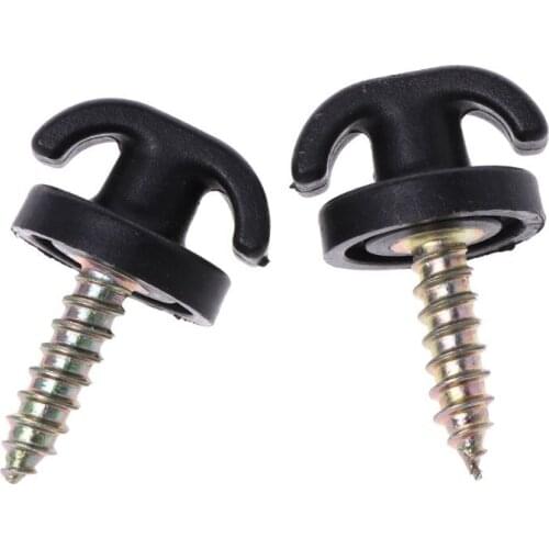 2 Pcs Universal Car Rear Trunk Envelope Cargo Net Tie Down Hook Ring Loop Hanging