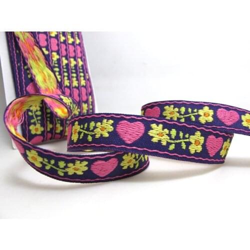 2 Yards 15mm Floral Embroidery Trim|Thick|Floral Pattern|Curtain Decoration|Sofa Supplies|Clothing