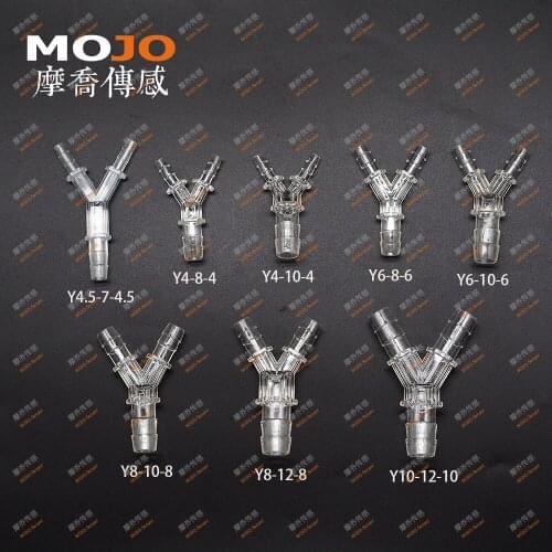 2020 Free shipping MJ-Y10-12-10 Reducing type Y shape 3 way water pipe adapter(100pcs/lots)