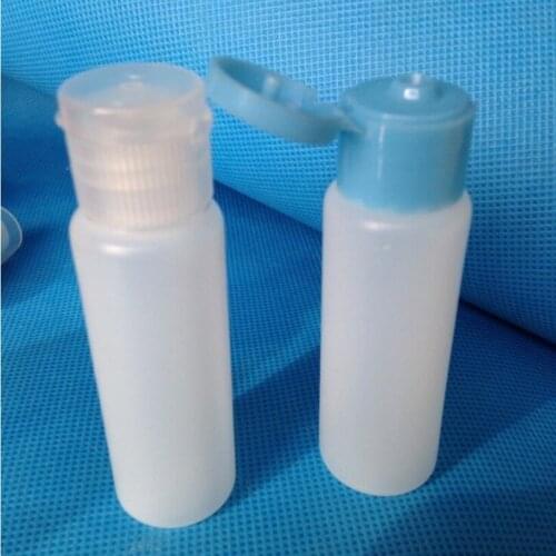 300pcs/lot 25 ml Squeeze Plastic Bottles With 4 Color Easy Flip Top Facial Cleanser Portable Travel Jar Wholesale